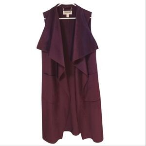 Michael Kors Full Length Wool Sleeveless Coat